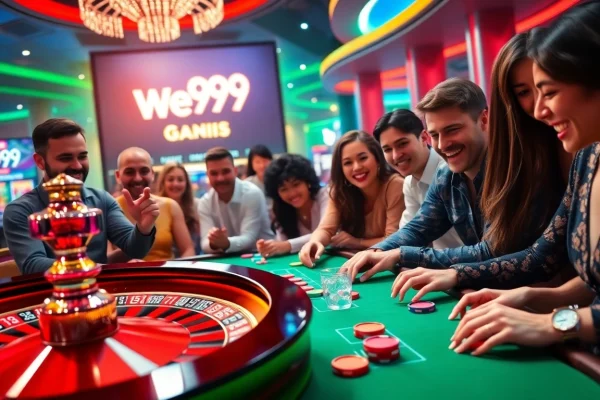 We999 Game: The Ultimate Guide to Winning Big in 2025 We999 Game brings excitement as players bet on a vibrant roulette wheel at a bustling casino.