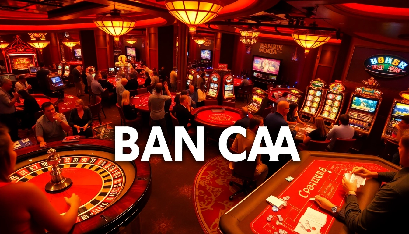 Experience the excitement of BAN CA with players betting on roulette at a vibrant casino.