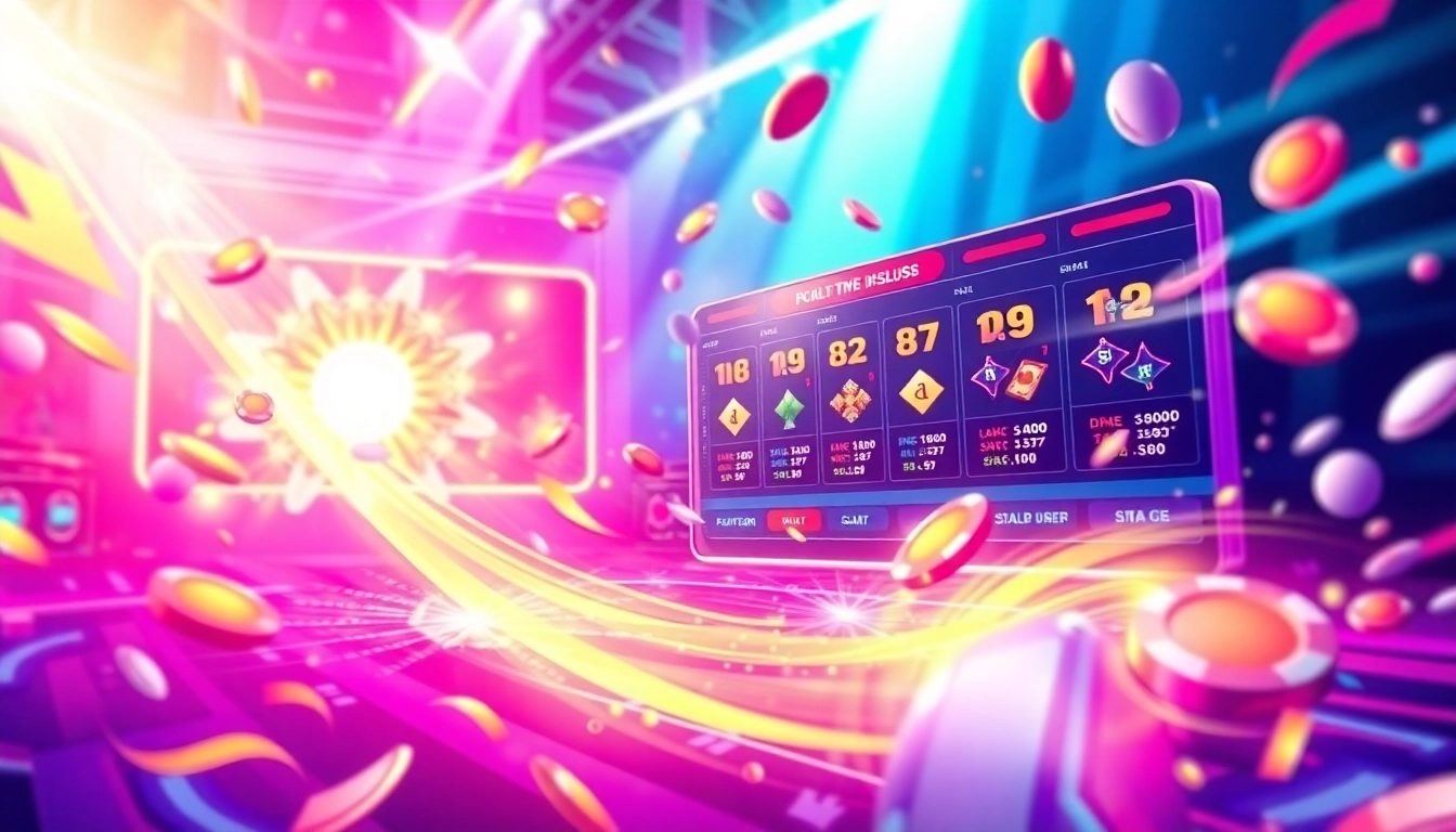Engaging gambling interface design showcasing 69VN's exciting user experience and vibrant aesthetics.